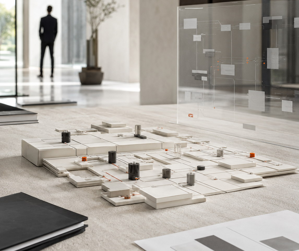 Arquitectura empresarial que conecta estrategia, operaciones, revenue e inteligencia artificial